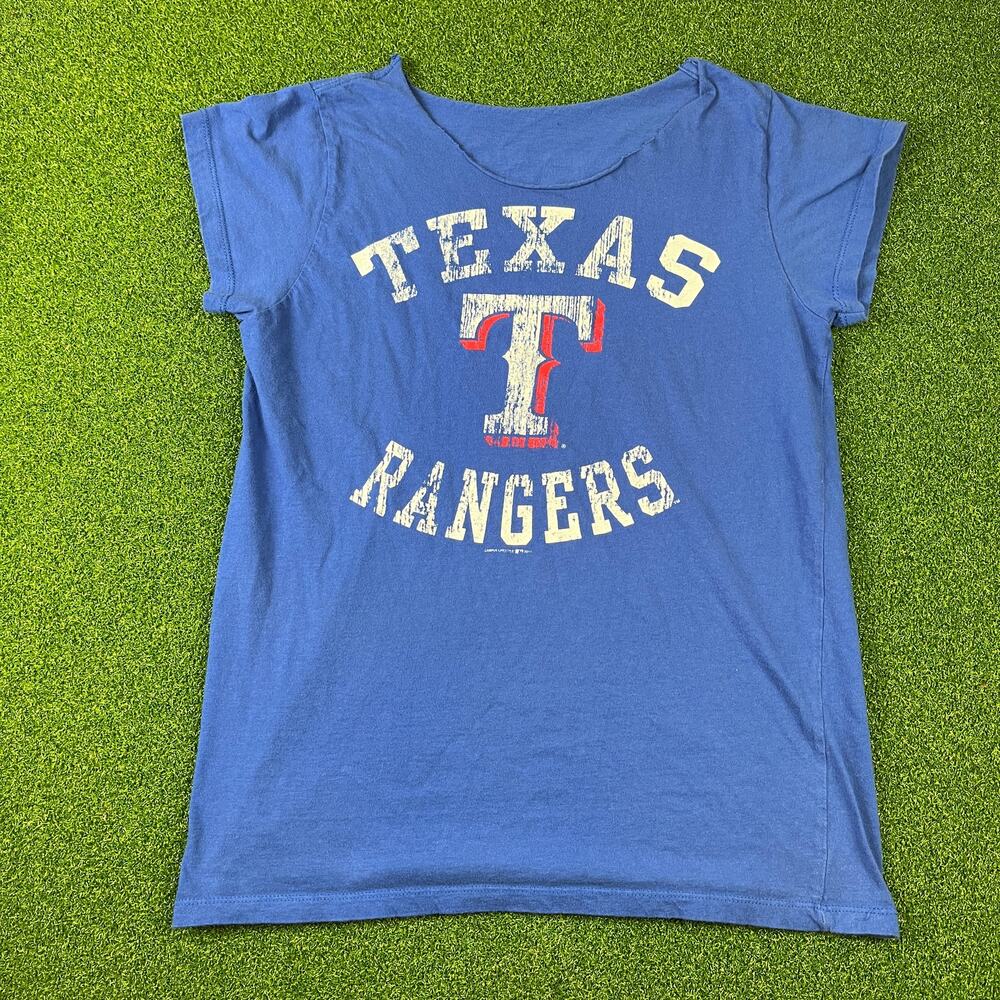 Texas Rangers Nelson Cruz 17 Graphic TShirt Blue MLB Distressed Fan Tee SEE DESC
